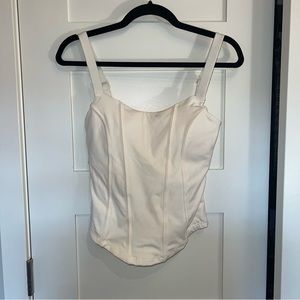 Popflex corset style top. Blogilaties brand top.